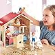 Wichtel Toilettenhäuschen,Miniatur Toilettenhäuschen Wichtel Toilette Wichtel Klopapier Wichtel Zubehör Wichtel Baustelle Wichtelzubehör Holzhaus Wichtel