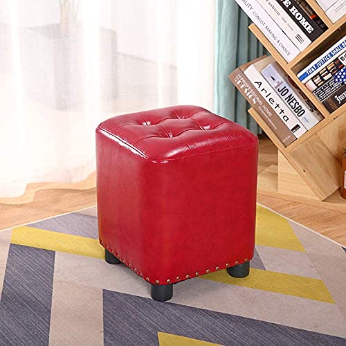 Petite table basse ottomane rouge pour optimiser les petits espaces - 2
