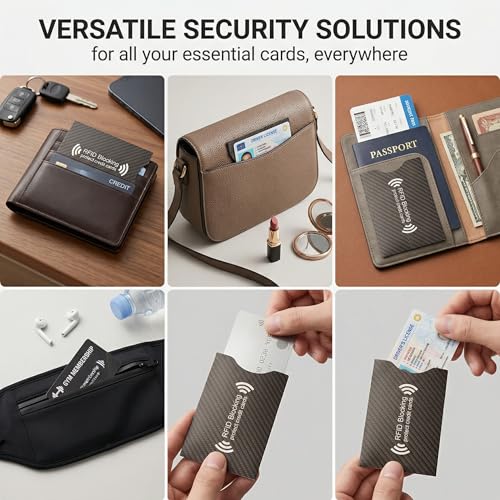 3 Stück NFC & RFID Schutzhülle | Schutz für EC-Karte, Bankkarte & Personalausweis | NFC Blocker vor unbefugtem Auslesen – Bild 6