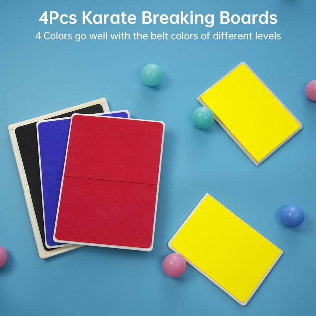 Eva Foam Covered Rebreakable Punching Boards, 4 Sizes for Martial Arts Training, Target Boards for Karate and Taekwondo