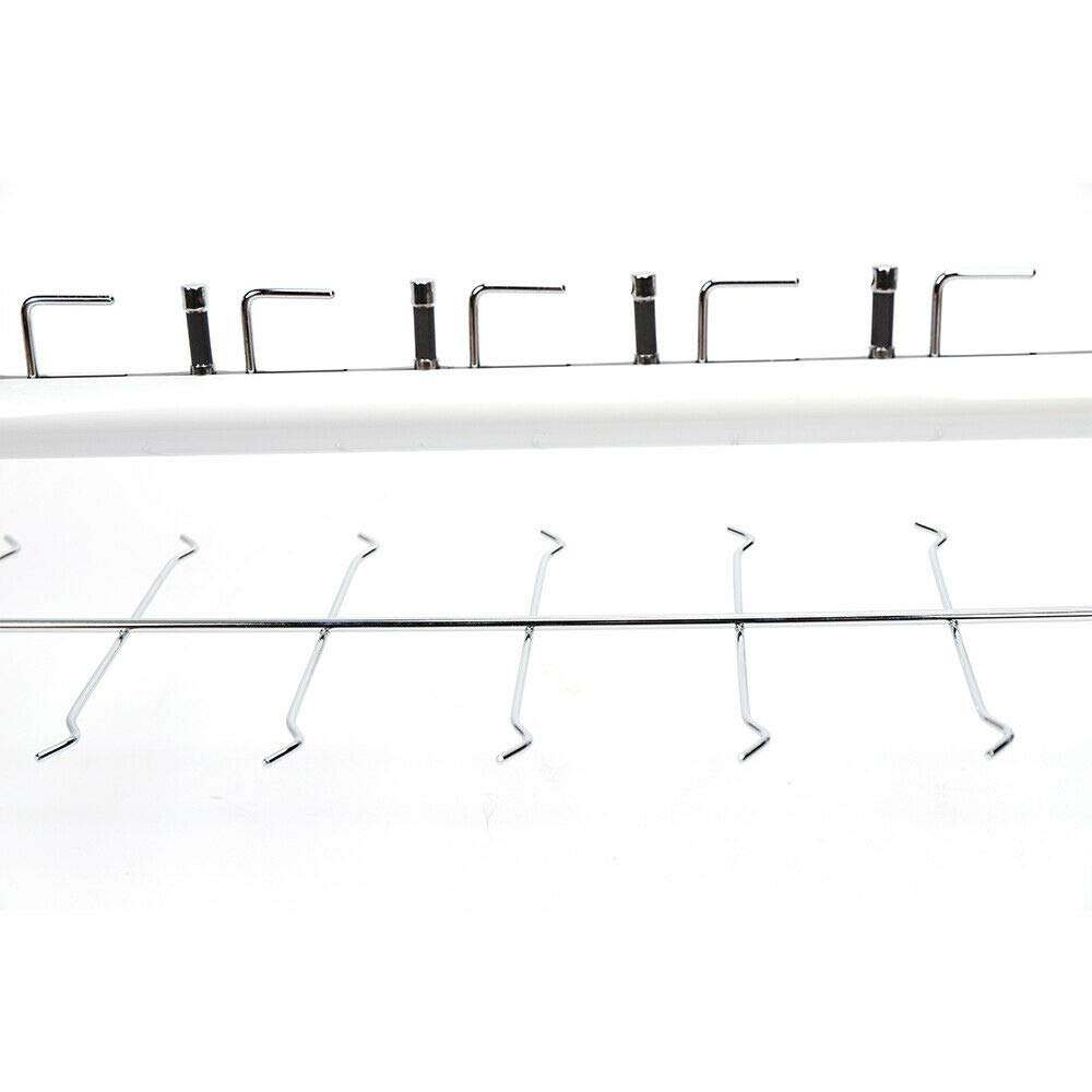 10 szt./zestaw stojak na okulary korekcyjne, organizer na okulary przeciwsłoneczne, aluminiowy stojak na okulary z blokadą do sklepu optycznego, centrum handlowego (10 szt. 43,3 12 oprawek z