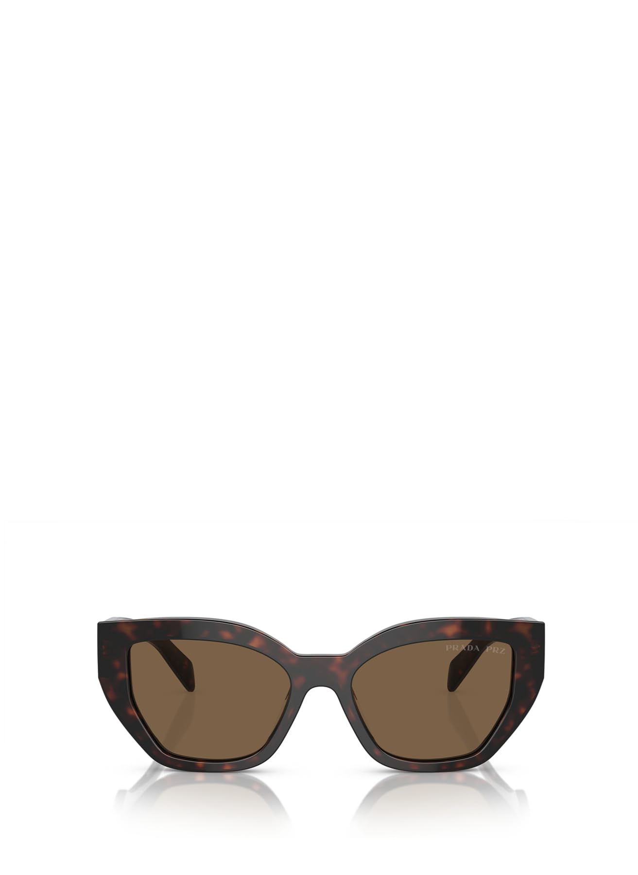Prada PR A09S 16N5Y1 Sunglasses Womens Briar Tortoise Polarized Dark Brown 53mm
