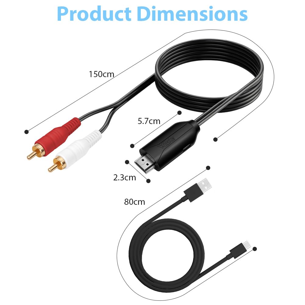 Ekstraktor audio HDMI ARC, 192 kHz HDMI adapter optyczny na 3,5 mm konwerter rozdzielacz ARC, RCA L/R 3,5 mm AUX Stereo do HDTV na soundbar