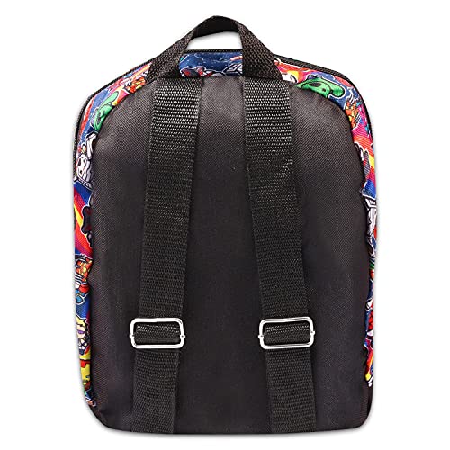 Marvel Avengers Mini Backpack Set ~ 5 Pc Canvas Avengers Superhero 10 Inch Mini Backpack with Stickers, More2