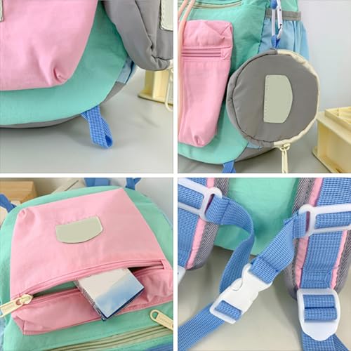 Mochila ajustable de alta capacidad con compartimento práctico unisex 6