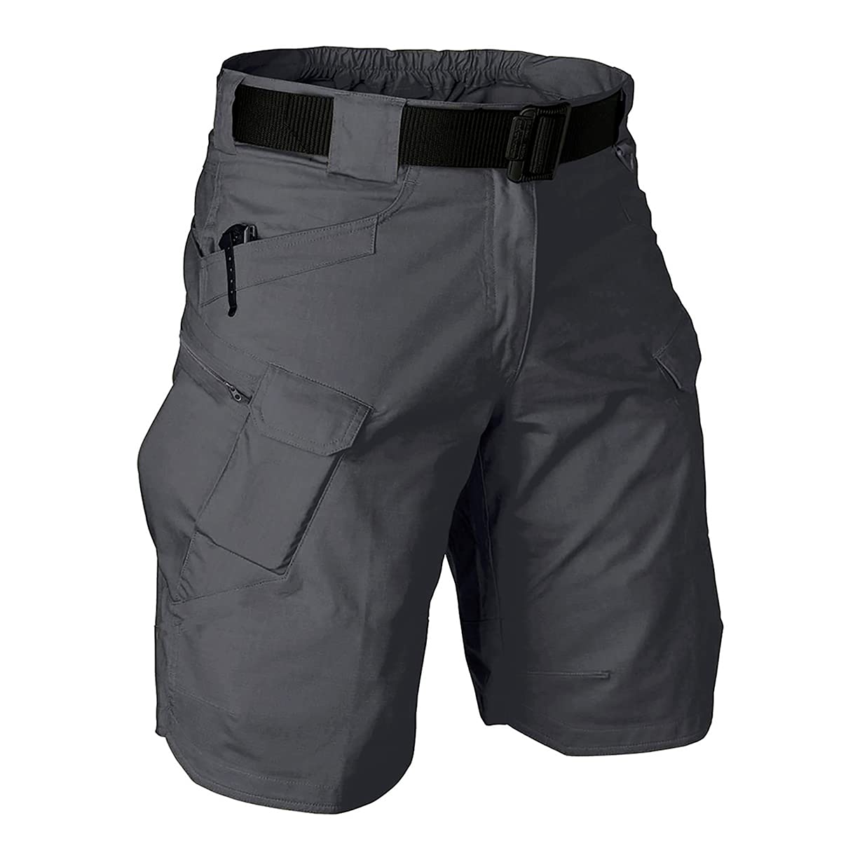 Tactical Cargo Workout Shorts for Men Outdoor Hiking Fishing Combat Casual Work Short Multi Pockets (No Belt)