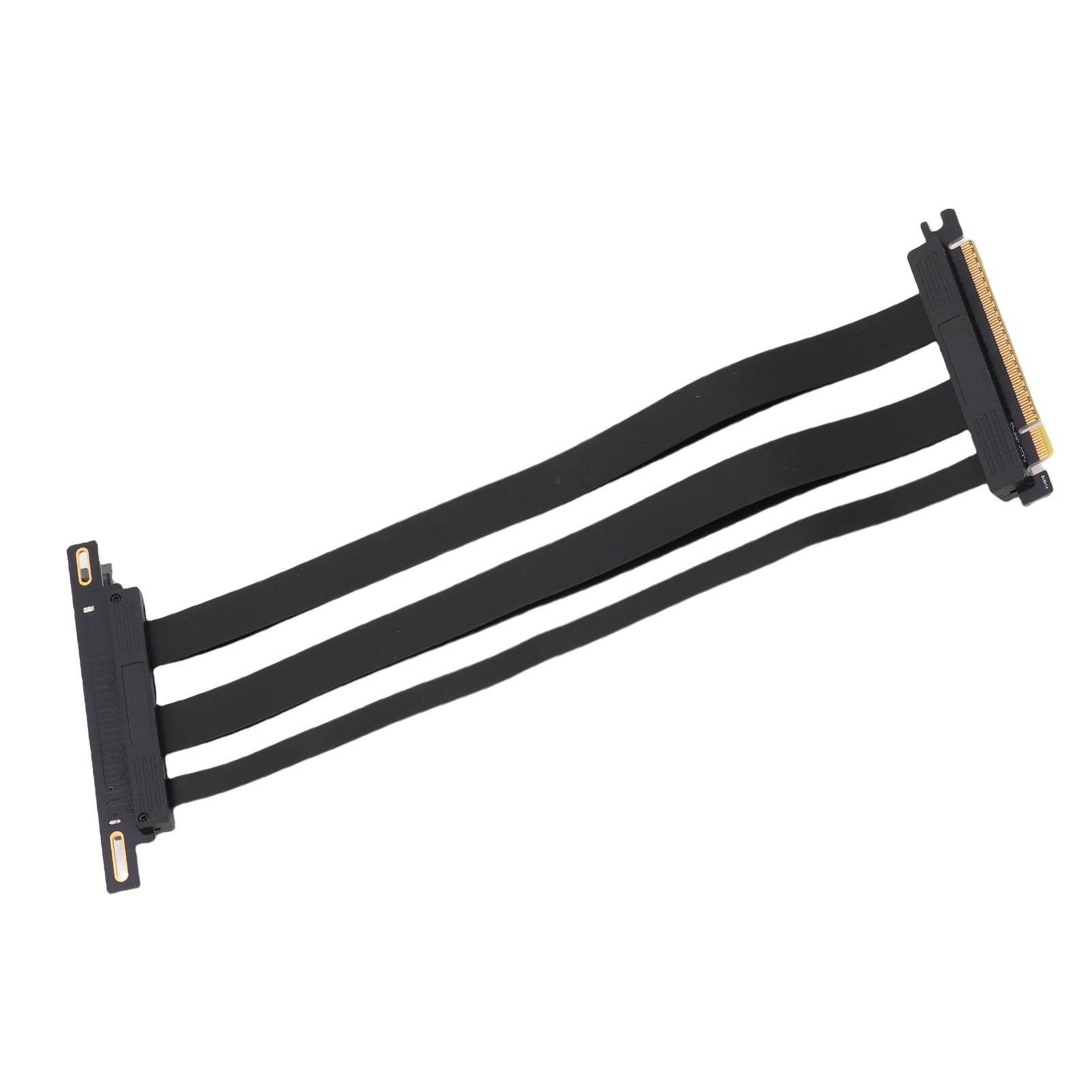 Zunate Kabel Pionowy PCIE 5.0 X16, 128 Gb/S Osłonięty PCIE 5.0 X16 Kabel Przedłużaczy GPU 90 Stopni Proste do Montażu Pionowego GPU dla Komputerów PC Serwer ITX Builds Computer (30cm)