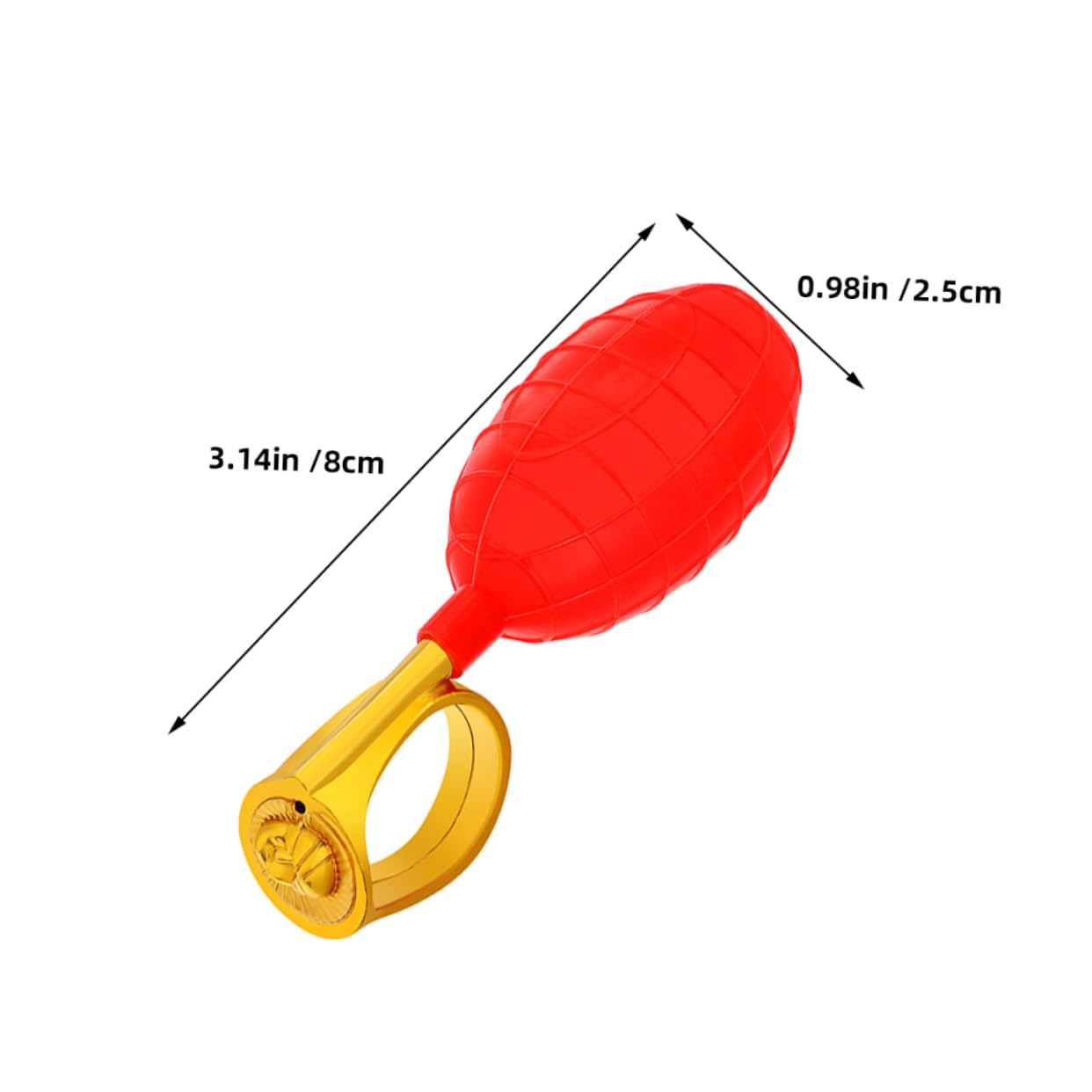 Gatuida 3 Pezzi Anello spruzzatore d'Acqua per Tutta la Anello Divertente umoristico Giochi d'Acqua complicati Giocattolo ad con spruzzo d' plastica Rosso