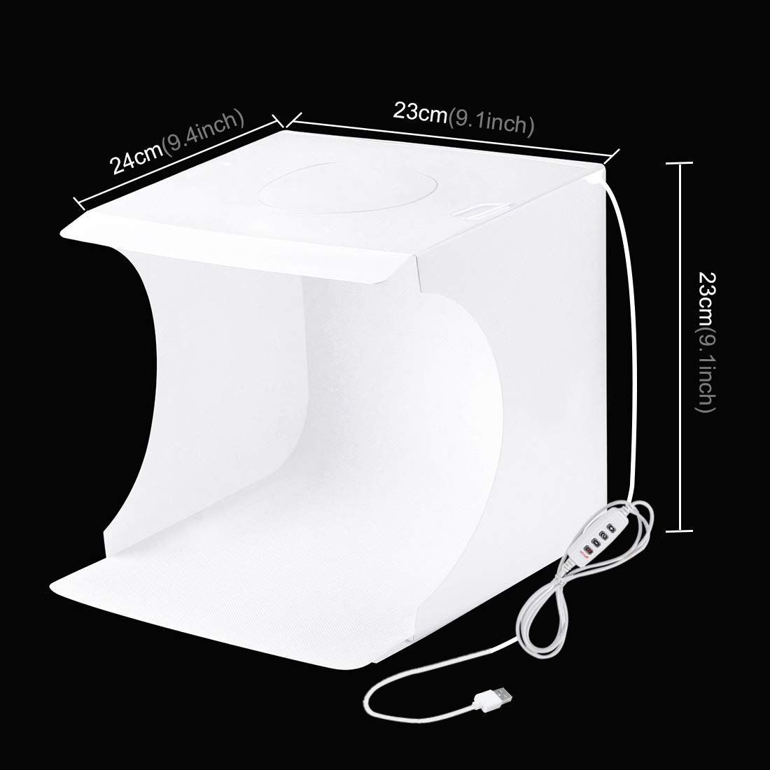 PULUZ Mini Lightbox Photography,25cm Portable Folding Photo Booth Box Tent Kit With 96pcs LED - View #4