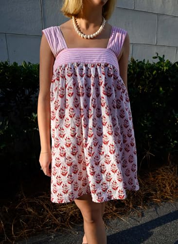 Image of Women Tie Shoulder Mini Dress Floral Ruffle Babydoll Dress Boho Square Neck Sundress Cute Summer Dresses
