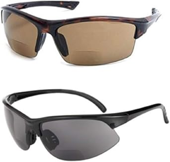 Bifocal Sport Wrap Half Rim Wrap Around Reading Sunglass Reader Sunglasses Men Women