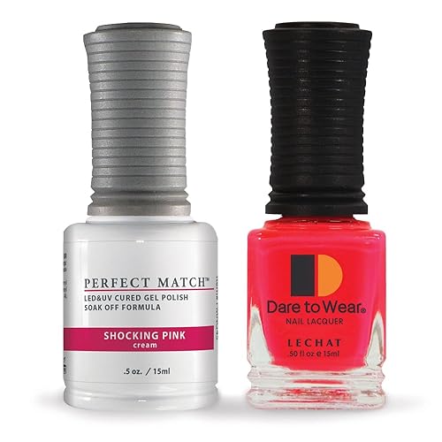 Esmalte de uñas Lechat Perfect Match, Rosado Shocking