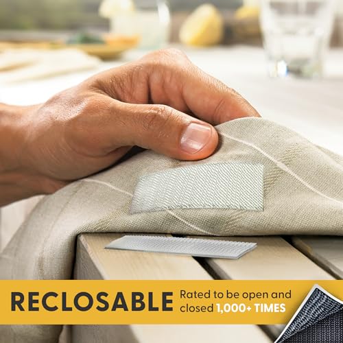 Image of Industrial Strength -10FT 2Pack - Clear Indoor /Outdoor Adhesive Mounting Tape- Self Mating Reclosable Fastener Compatible with 3M SJ3550 / SJ3560 Dual Lock (Pack of 2)