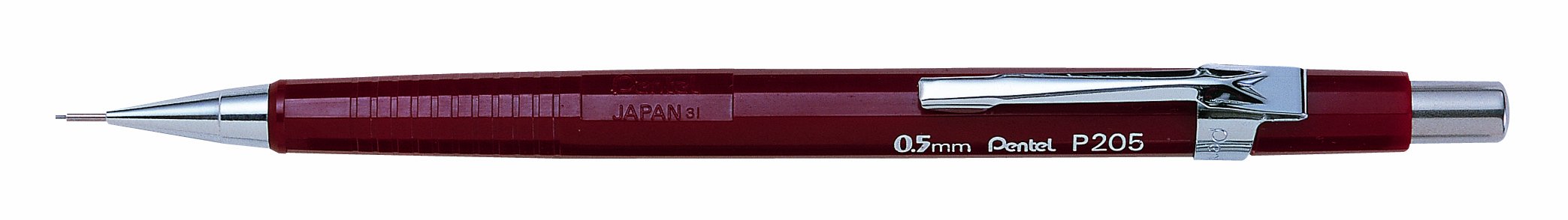Pentel Druckbleistift 0.5 mm HB rot, 12 Stück