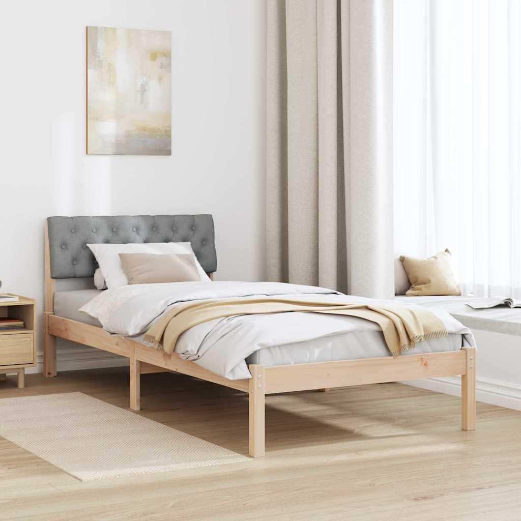 Poliestere Imbottito Montaggio a Parete design moderno 90x200 cm Marrone e