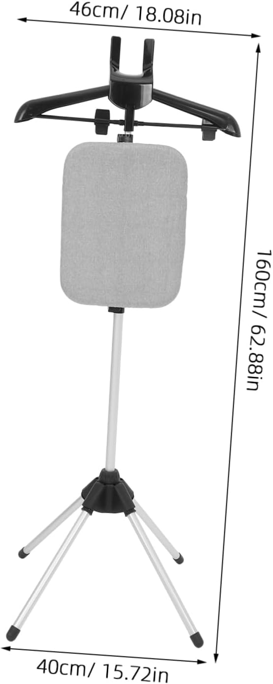 IMIKEYA Collapsible Clothes Steamer Stand Adjustable Height Folding Ironing Rack for Handheld Steamers Sturdy Steel Frame Convenient for Home and Travel