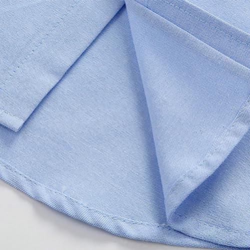 Kids Girls Boys Button Down Dress Shirts Toddler Basic Solid Long Sleeve Formal Uniform Shirt Teens Collared Oxford Shirts3