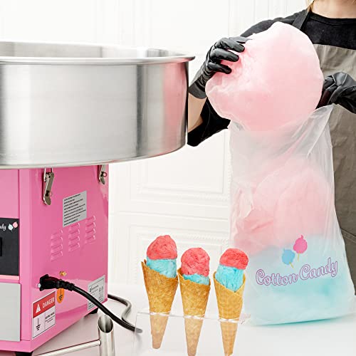 Image of Restaurantware Hi Tek 28 Inch Cotton Candy Machine 1 Birthday Party and Carnival Candy Floss Maker - Produces 120 Cones Per Hour 110V Stainless Steel Sugar Cotton Machine 1080W