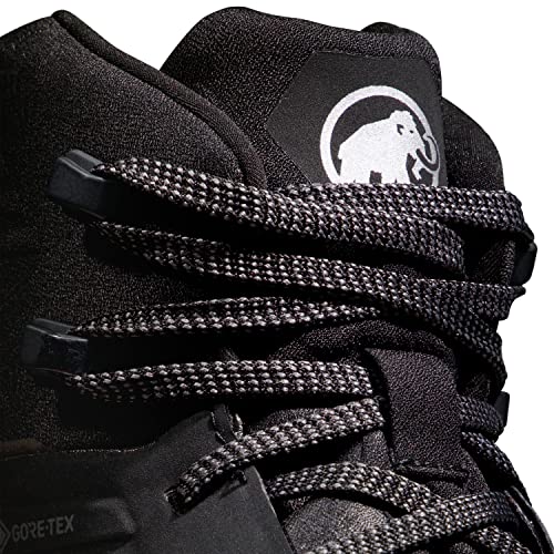 Mammut Ultimate III Mid GTX Men | Trekkingschuhe für Herren, Outdoor Wanderschuhe, Trekking- & Hikingschuhe, Wasserdichte Bergschuhe, Gore-Tex Schuhe, Sportschuhe | Black, 44 2/3 EU