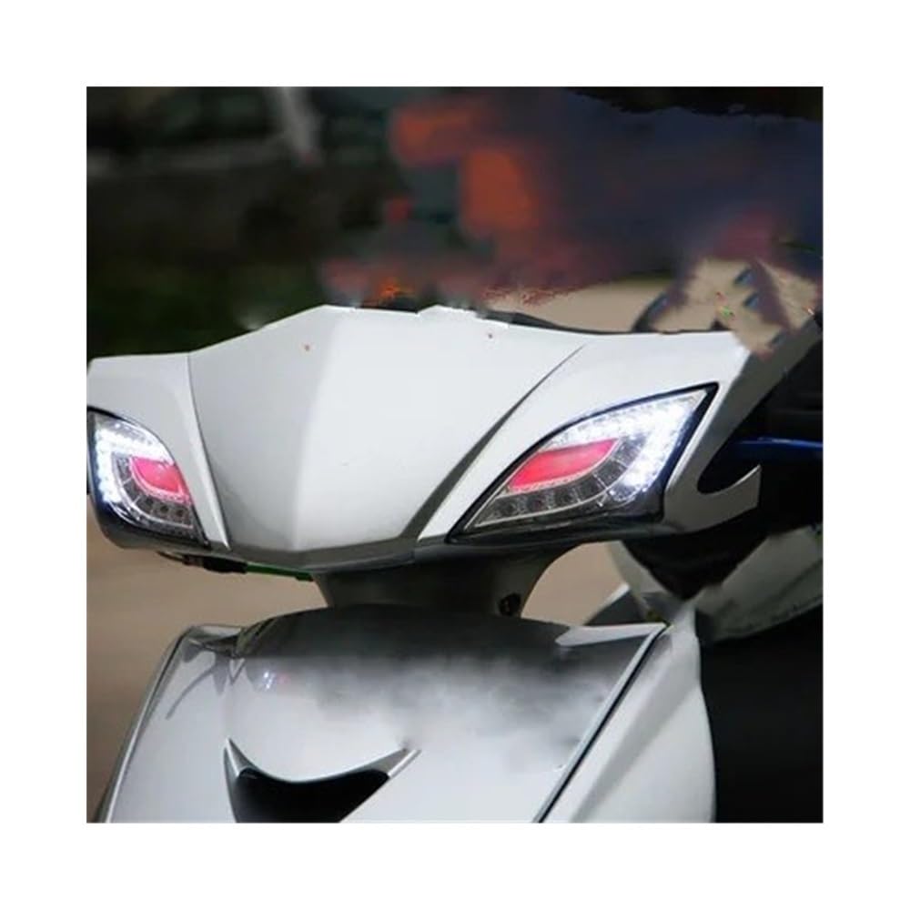 Nisza luces señalización Accesorios De Motocicletas Para YA&MAHA CYGNUS-X SE44J 2008-2012 Motocicleta Scooter Luz LED De Intermitente Luz Indicadora (Color : Red)