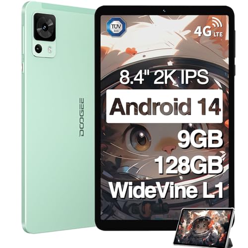 DOOGEE T20 MINI Tablet Android 14, Tablets 8 Pollici, Widevine L1, 9 GB+128 GB/TF 1TB, T606, 5060mAh, 5G WiFi, 13MP+5MP, Tablets 4G LTE/OTG/GPS/BT 5.0/Tablet Con SIM