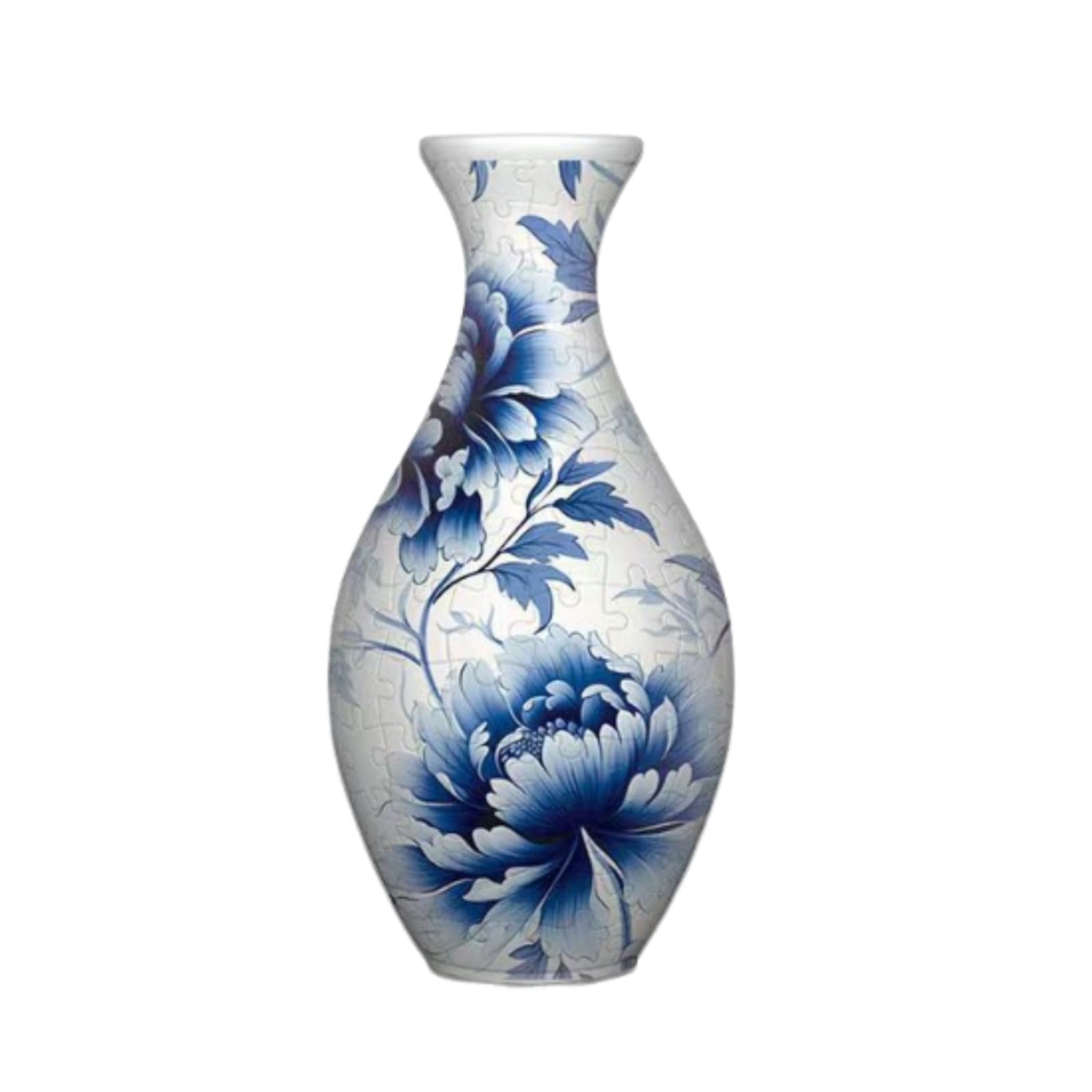 160 Pieces Holds Real Flowers 3D Jigsaw Vase Decorative Ornament DIY Vase Kit Waterproof for Children, Living Room, Desktop, Blue and White | 3D Puzzles | Contemporary Puzzles | Puzzles-image-11