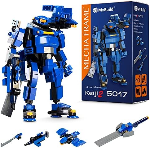 MyBuild 5017 Keiji 2 - Mech Robot Made of Clamping Blocks from the Sci-Fi Series; Mech Building Blocks; Ideal Toy Robot with Mecha Frame for Children from 10 Years