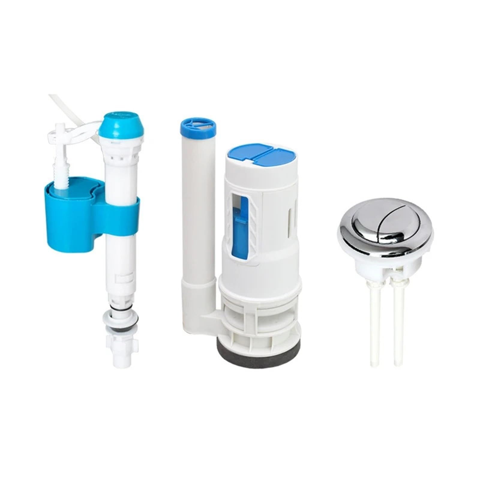 Galleggiante Cassetta Wc Kit valvola a pulsante a doppio scarico | WC Serbatoio dell'acqua Cisterna Sifone WC(24cm kit)