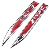  XHULIWQ Car Styling Logo Racing Side 3D Sticker Emblem Badge Decal, para Toyota Crown REIZ Corolla TRD