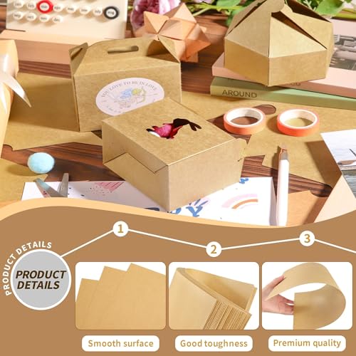 300GSM A3 Kraftbraunes Kartonpapier - 30 Blätter Kartonpapier 110lb Dickes Papier für Weihnachten, Kartenherstellung, Postkarten, Einladungen PAC01KP030