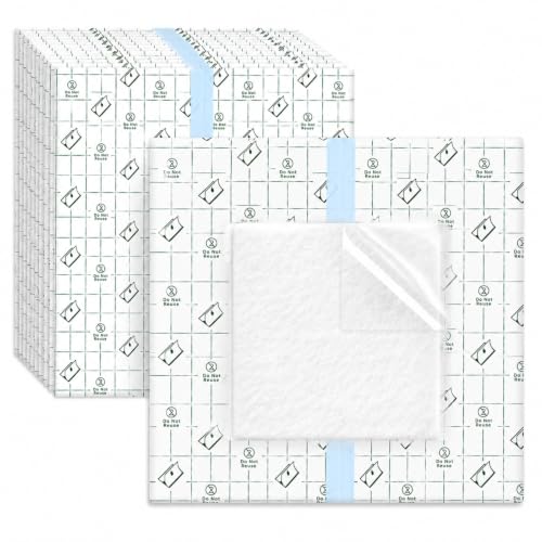 ARYIMYDP Parches Cicatriza**n**tes 10 Uds, Apositos Adhesivos 20x20cm PU Malla + Algodón 10x10cm, Impermeables y Transpirables para Ducharse, Protege Heridas en Movimiento Activo