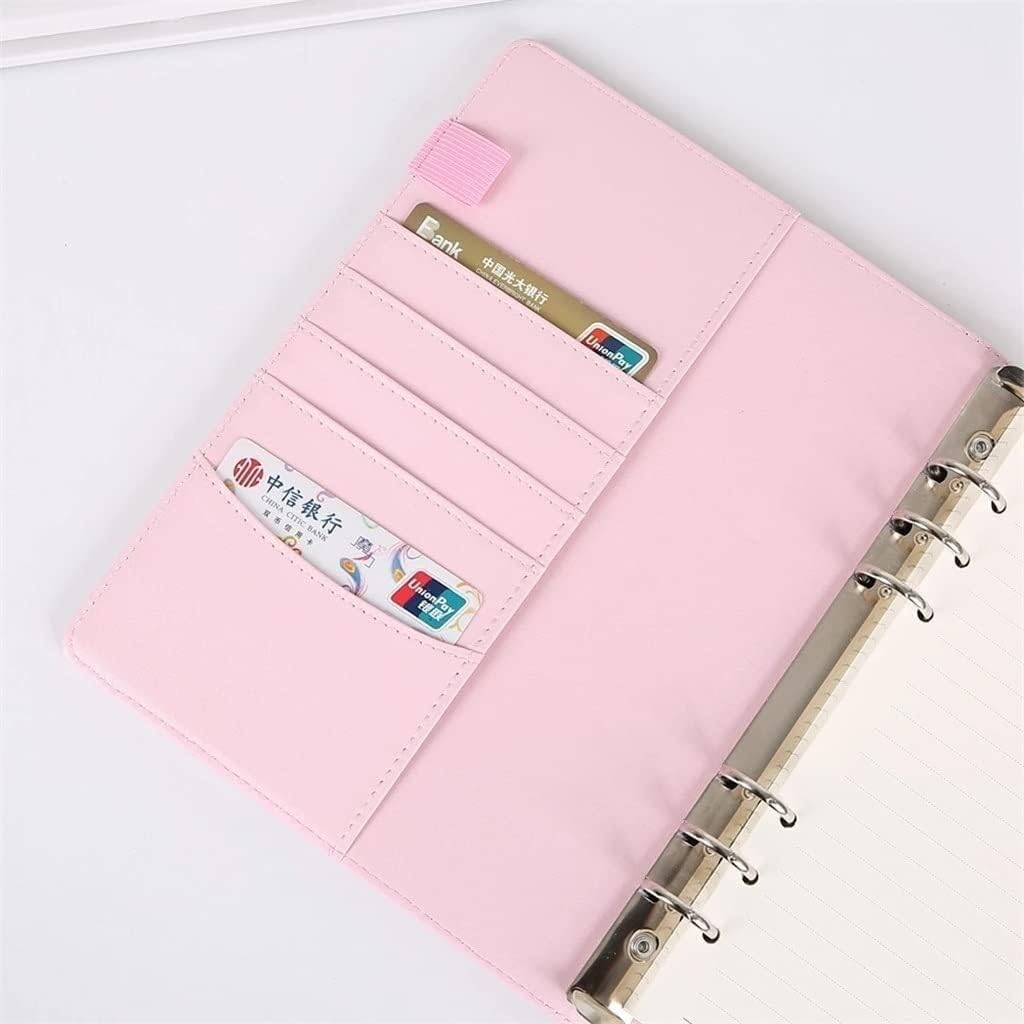 Pu Leather-Proof A5 Notebook Diary Schedule Schedule Diary Journal Binder Cute School Supplies (Color : C, Size : A5)