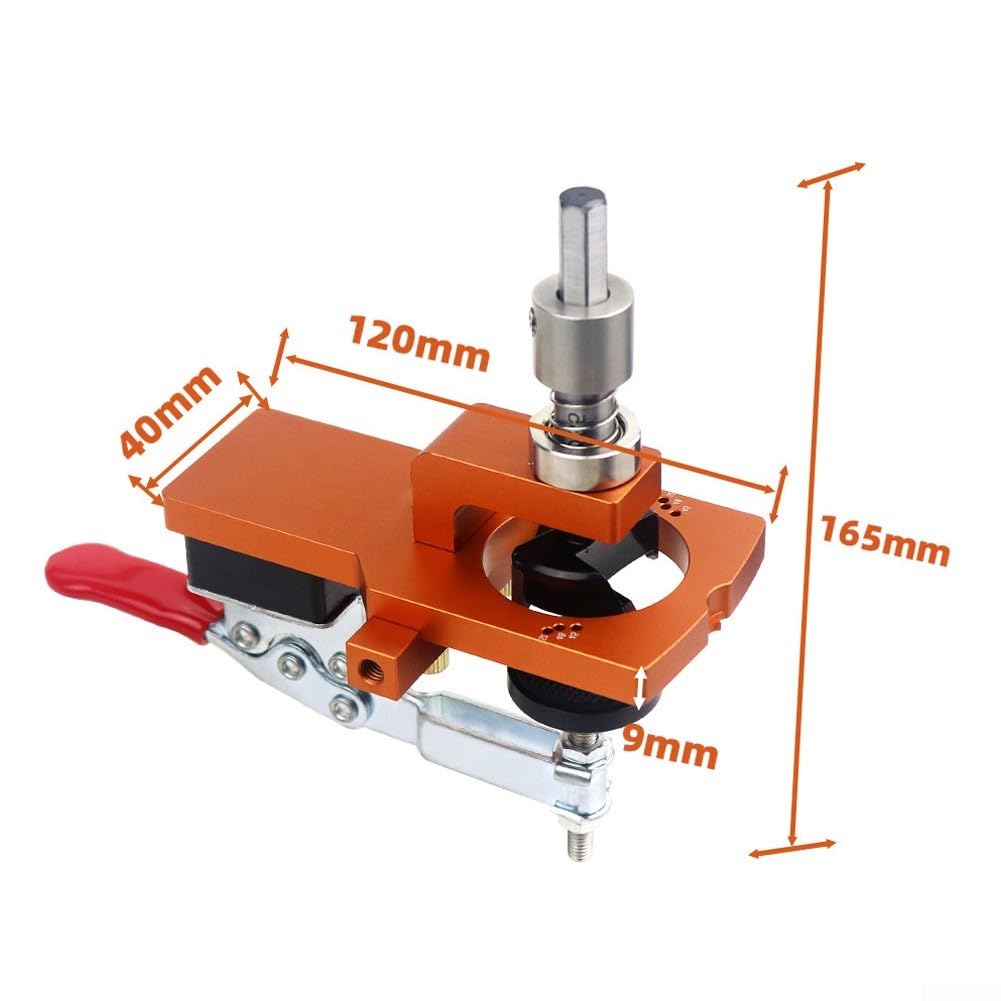 Tools Plus - Instalación de gabinete en 1025 mm de grosor, con abridor de posicionamiento de cadena para carpintería, adaptable, kit de plantilla de perforación de bisagra de 35 mm