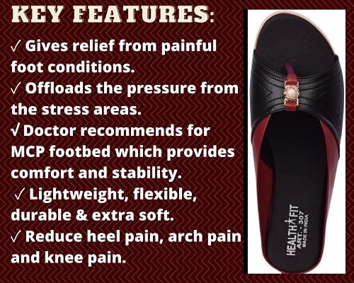 Image of HEALTH FIT Ortho & Diabetic Soft Women's Slippers