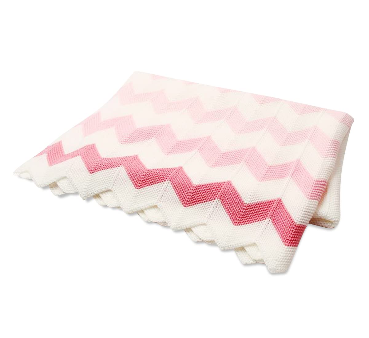 Star Babies Soft Knitted Blanket, 70x90cm, Pink White