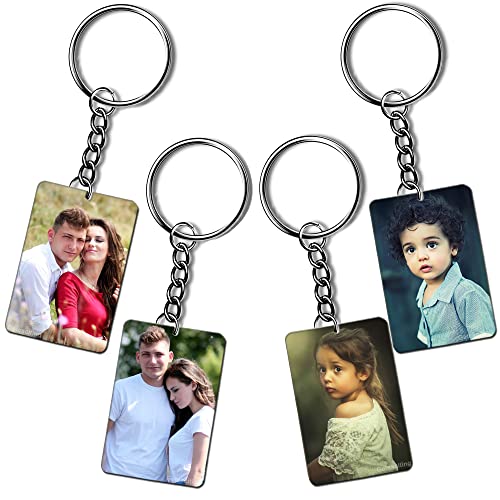 Image of Photo Keychain For Men, Girls, Friends, Car, Bike Customised /Personalized Keyring With Picture Gifts For Birthday, Anniversary 6.3x3.7 CM Wooden MDF