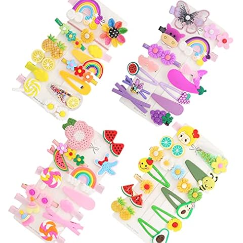 HCliptie 56 pcs Candy-Coloured Hairpin Set Cover