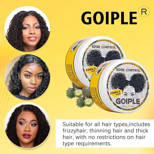 Goiple 8.25 Oz Edge Control Wax For Women, Non-Greasy Edge Smoother For Back Hair Extreme Hold Pack thumb #6
