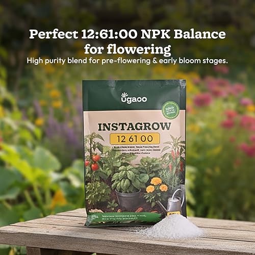 Image of Ugaoo InstaGrow NPK 12:61:00 Fertilizer (250g) | High Phosphorus Water-Soluble Fertilizer for Fast Root & Flower Growth | Ideal for Fruits & Vegetables