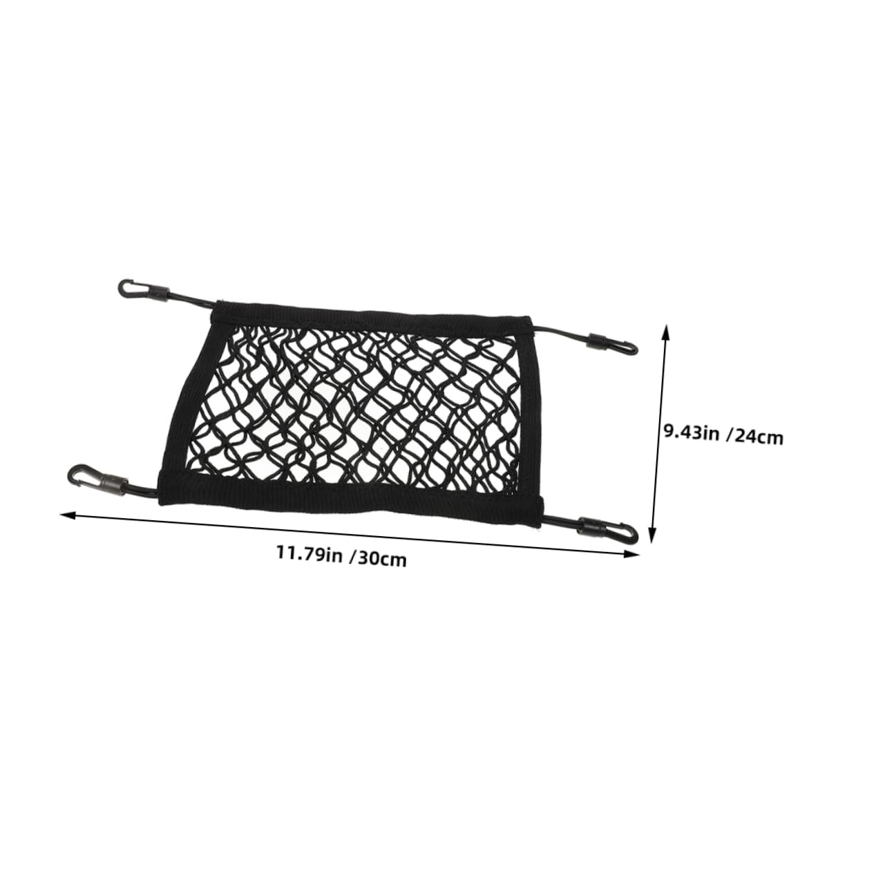 BRIGHTFUFU 2pcs Paddle Net Bag Black Storage Netting Nylon Cargo Netting Storage Nets for Boats