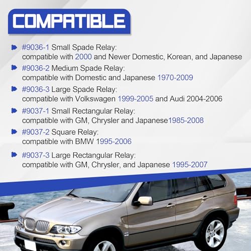 image for X4XZ 9038 Fuel Pump Relay Bypass Switch Kit, Relay Bypass Master Kit, 