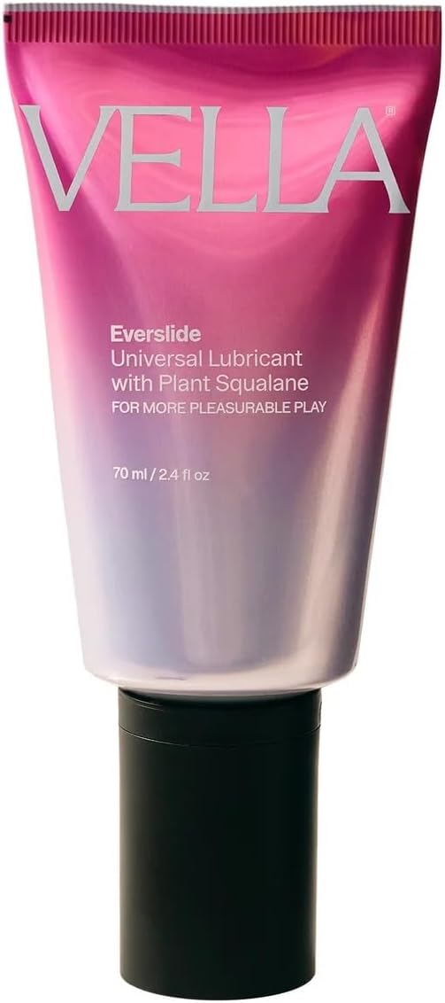 Vella Everslide Silicone Glide Gel for Women & Couples, Long Lasting Intimate Moisture Enhancer with Squalane & Sea Buckthorn Oil, Non Greasy, pH Balanced Feminine Care, Vegan 70ml
