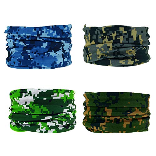 Image of Elastic Headwear Bandana Headband Half Face Mask Scarf Neck UV Sun Protection