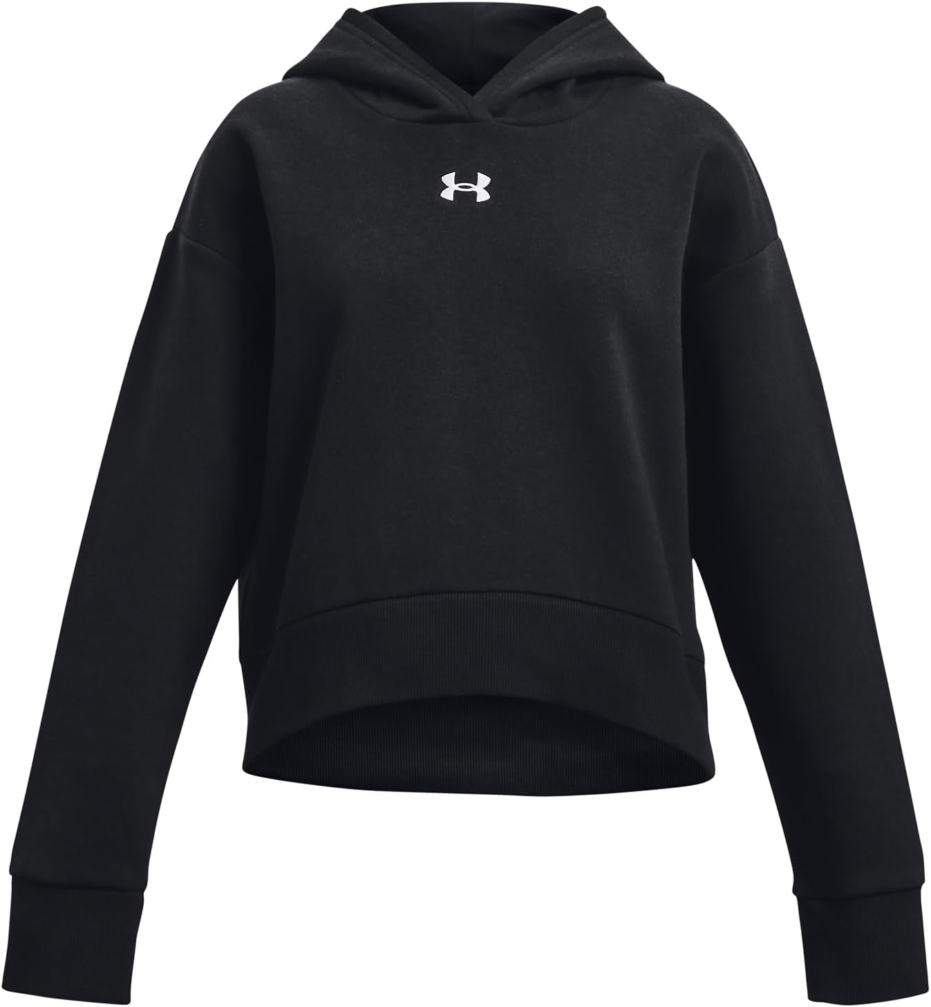 Under Armour girls Rival Fleece Crop Hoodie