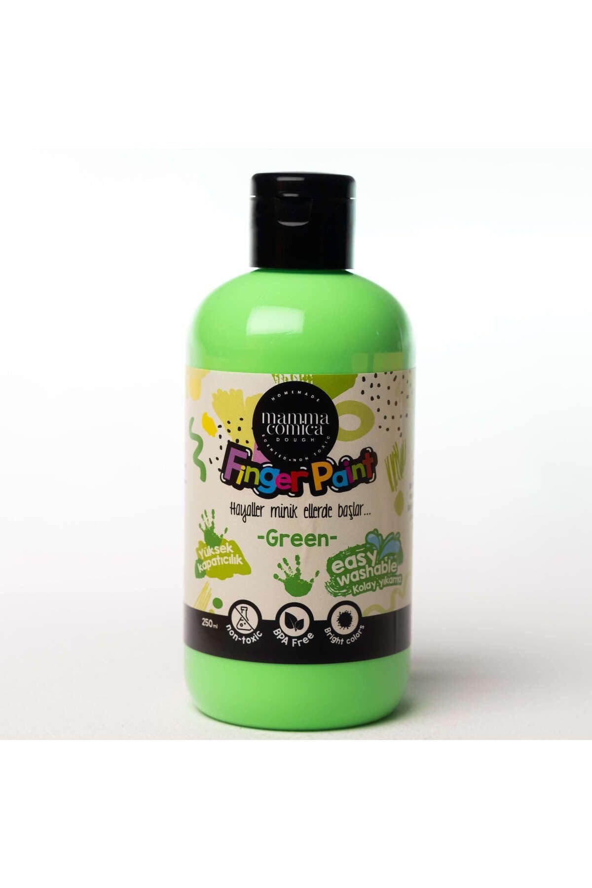 Yeşil Yıkanabilir Parmak Boyası 250ml