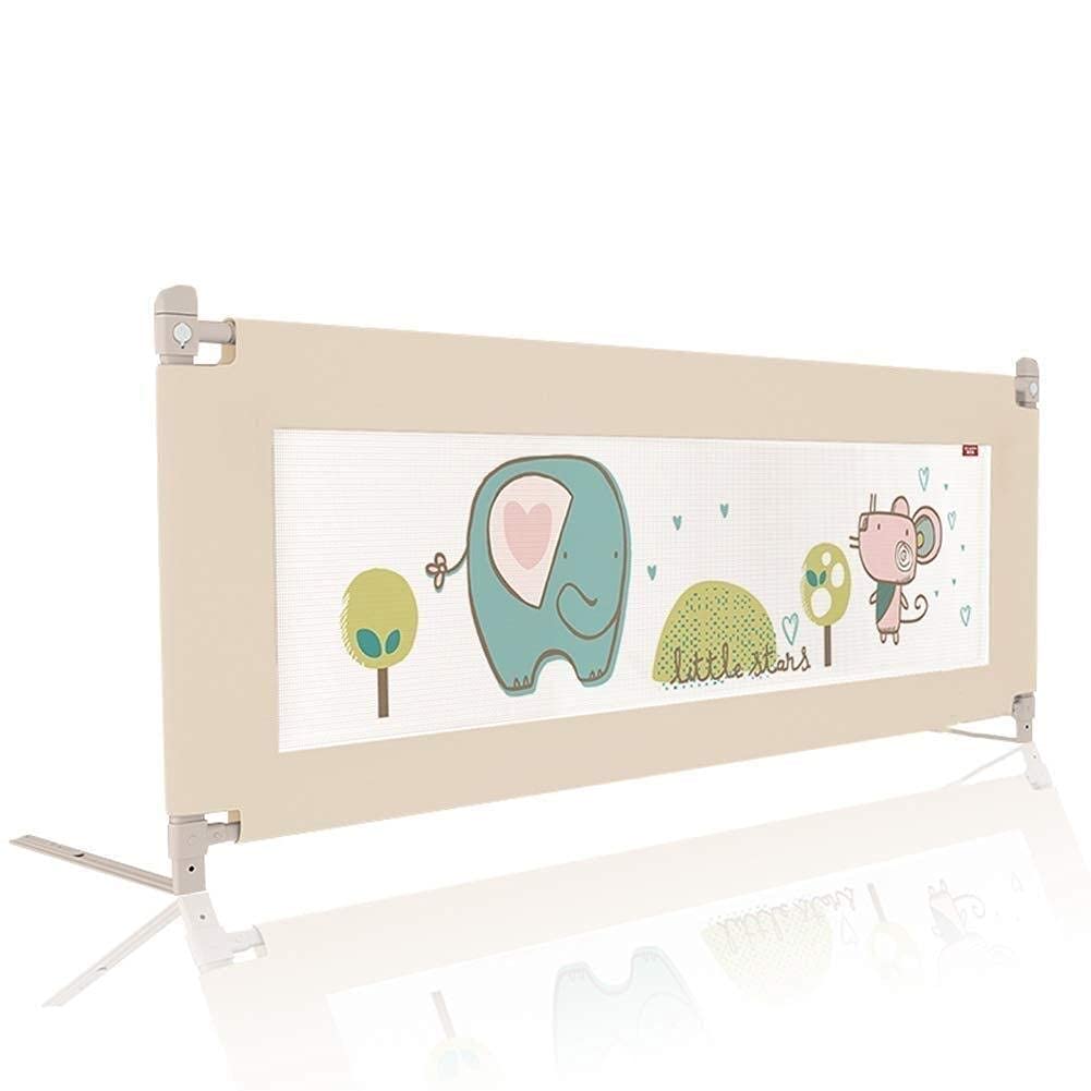 Baby Box Letto sponda di Sicurezza guardrail Recinzione Bambino Sollevamento Verticale Modello Elefante per Bambini Doppia, Letto Matrimoniale Queen King Materasso Giocattolo (dime