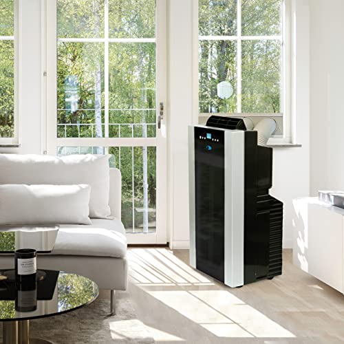 Whynter Arc-14S 14,000 Btu Dual Hose Portable Air Conditioner With Dehumidifier And Fan For Rooms Up To 500 Square Feet, Includes Activated Carbon Filter & Storage Bag, Platinum/Black, Ac Unit Only #TOP6
