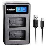 Kastar LCD Dual Charger for NP-FW50 and Sony Alpha 6300 Alpha 6500 ILCE-QX1 Alpha 7 7R 7R II 7S a7R...