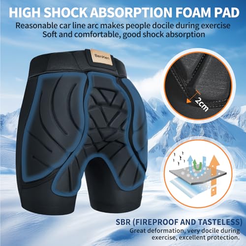 Fahrradhose Unisex Benken Ski-Schutzhose mit Polsterung für Damen und Herren