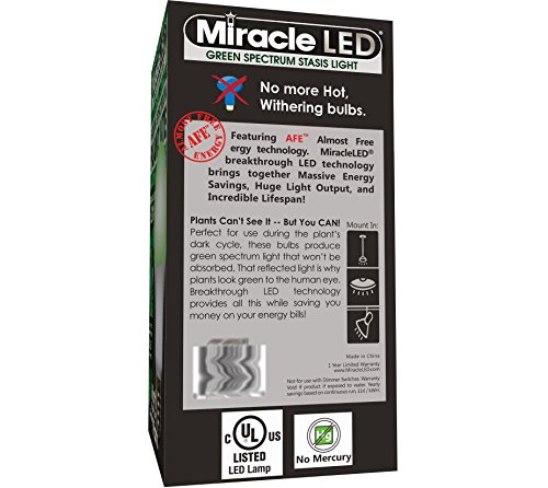 Miracleled 604614 Green Spectrum Stasis Light, 1 Pack, 60W Grow Room #TOP2